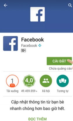 cai dat facebook len dien thoai android 250x413 - Tải Ứng Dụng Facebook