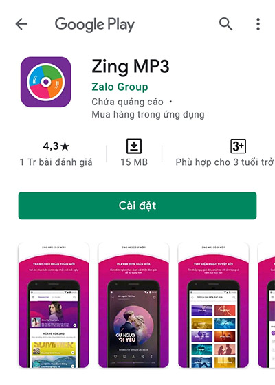 tai zing mp3 ve android - Tải Ứng Dụng Zing MP3